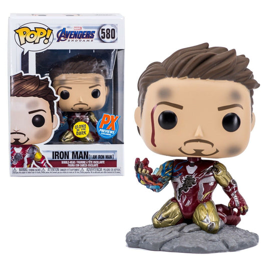 Marvel - Avengers Endgame Iron Man (I Am Iron Man) 580 -  Glows in the Dark PX Previews Exclusive