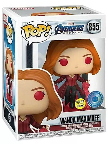 Marvel - Avengers Endgame Wanda Maximoff 855 - Glows in the Dark Pop in a Box Exclusive